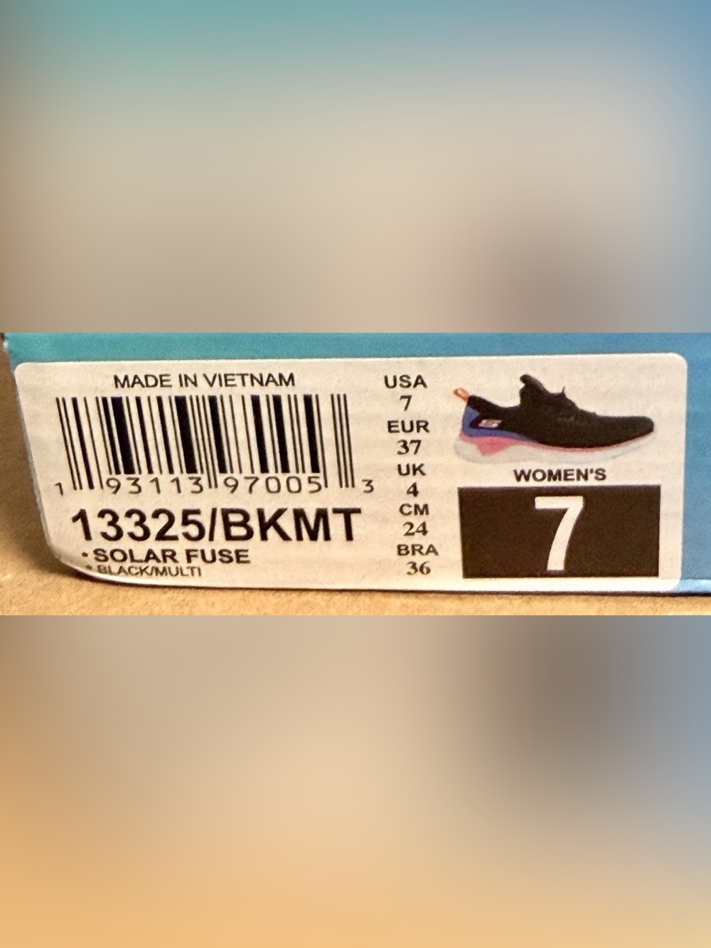 Skechers Stretch Fit Air Cooled Memory Foam Sneakers Women's Size 7 New in Box - Picture 13 of 15